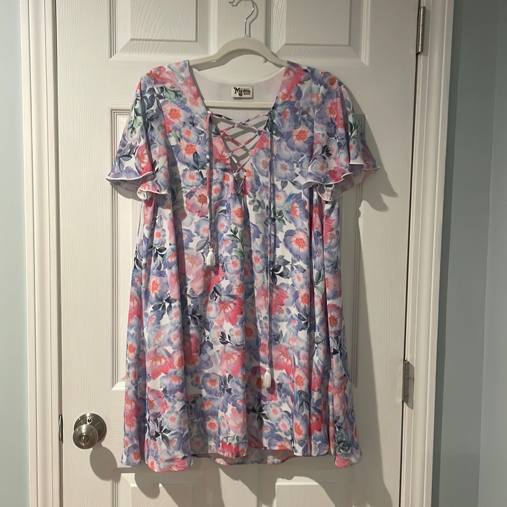 EUC size Medium Show Me Your Mumu Kylie Lace Up Dress